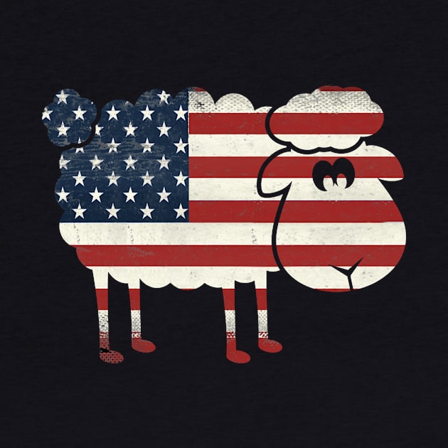 4th of July - Sheep Flag by Komlin